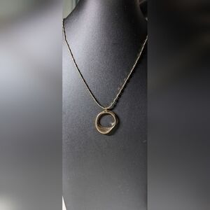 Ophelia Roe Earrings and necklace set in golden tones.